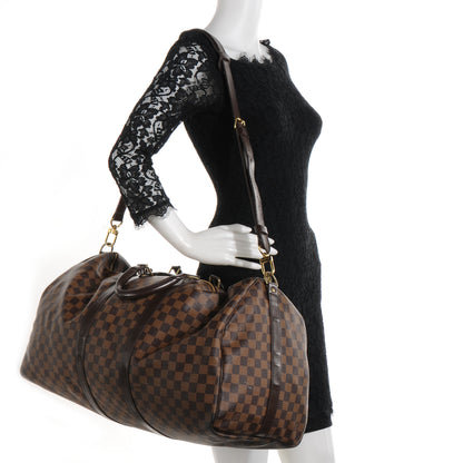 Louis Vuitton Damier Ebene Keepall Bandouliere 55 2 of 9