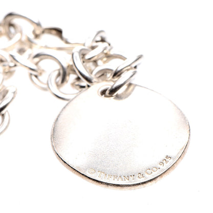 Tiffany Sterling Silver Notes Round Tag Charm Bracelet 5 of 5