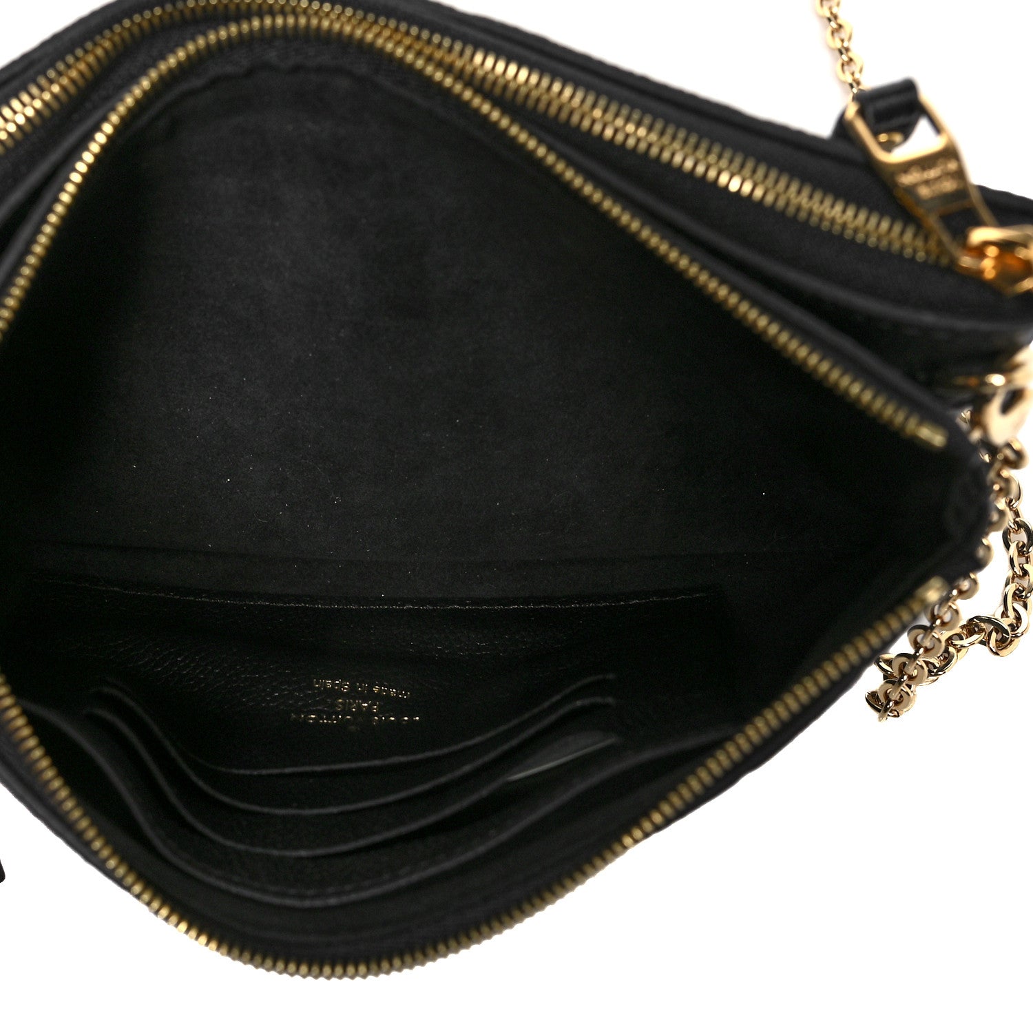 Louis Vuitton Empreinte Double Zip Pochette Black 14 of 22