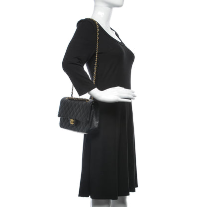 Chanel Caviar Quilted Medium Double Flap Black 2 of 11