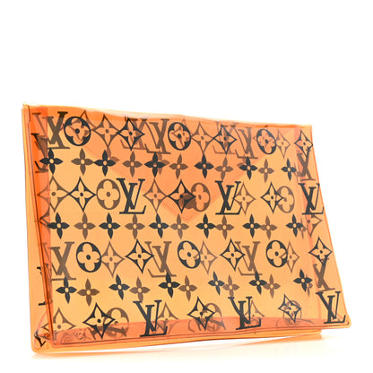 Louis Vuitton PVC Monogram Printed Envelope Pouch Orange 3 of 6