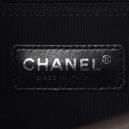 Chanel Iridescent Goatskin Quilted New Medium Boy Flap Dark Gold 6 of 8