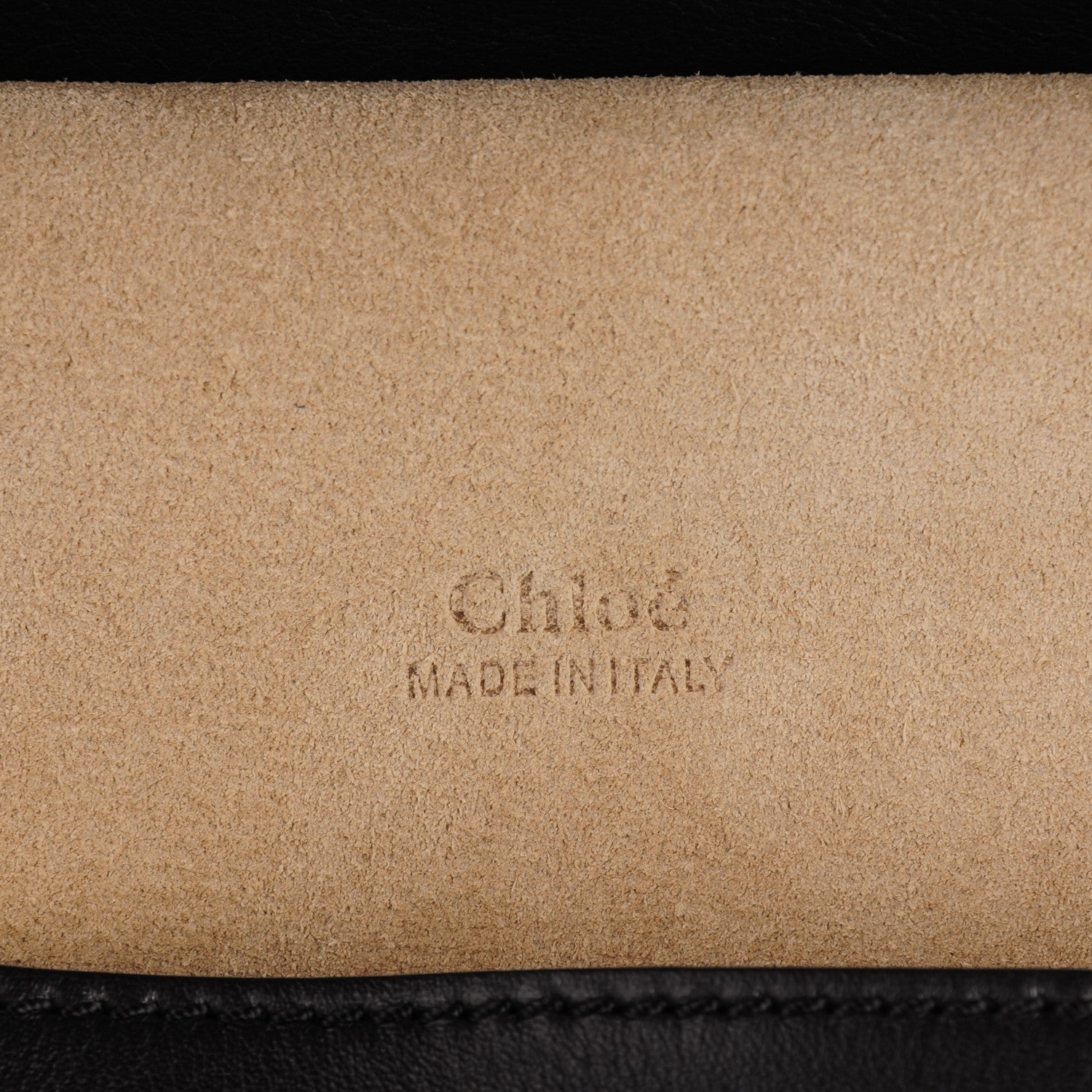Chloe Suede Smooth Calfskin Medium Kurtis Shoulder Bag Black 6 of 8