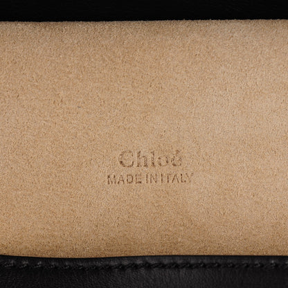 Chloe Suede Smooth Calfskin Medium Kurtis Shoulder Bag Black 6 of 8