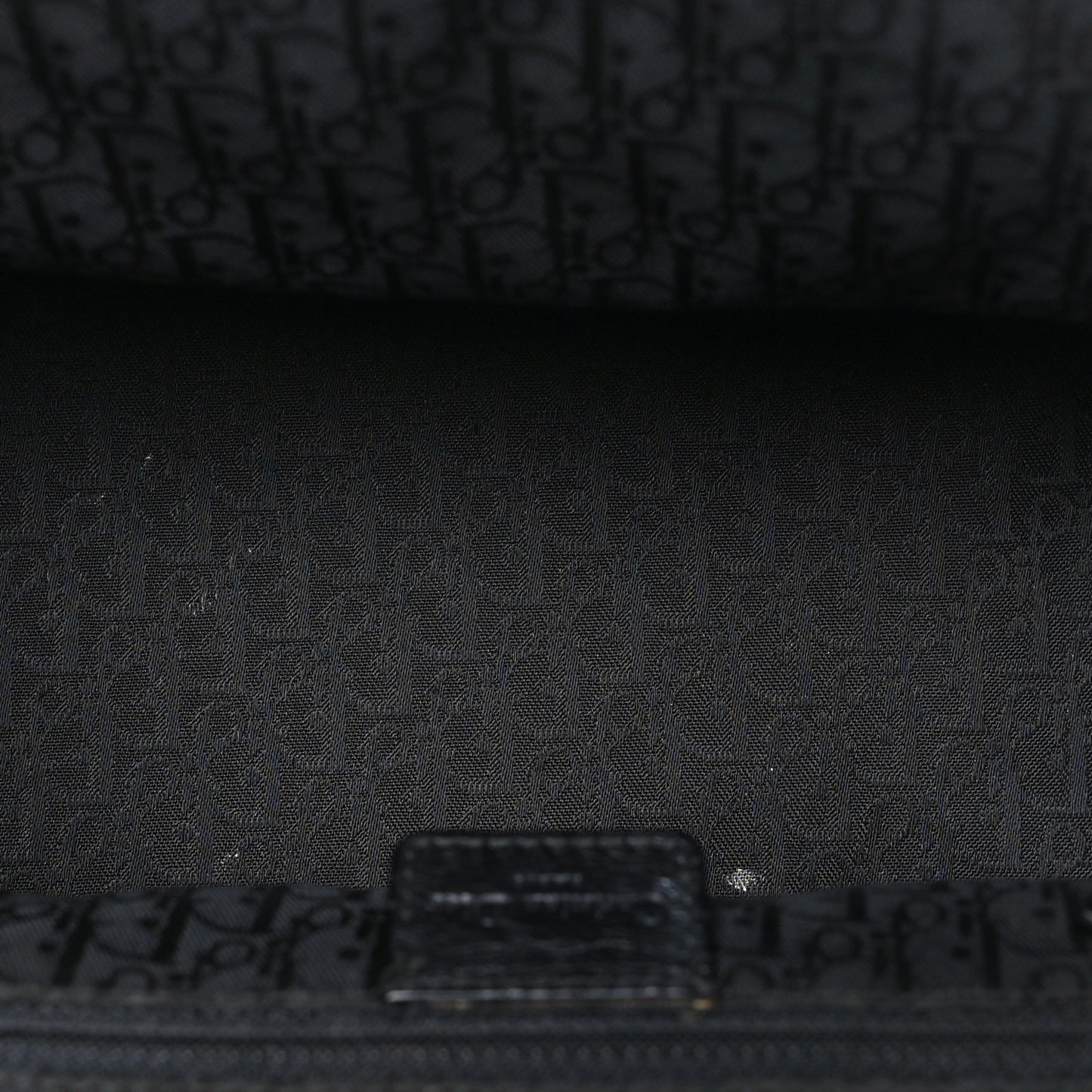 Calfskin Buckle Frame Satchel Black