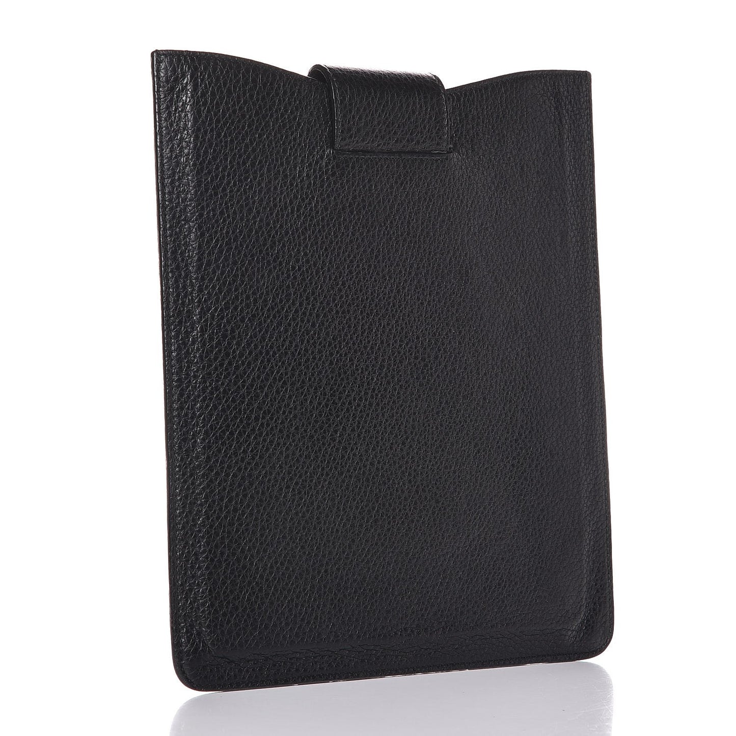 Pebbled Calfskin Soho iPad Case Black