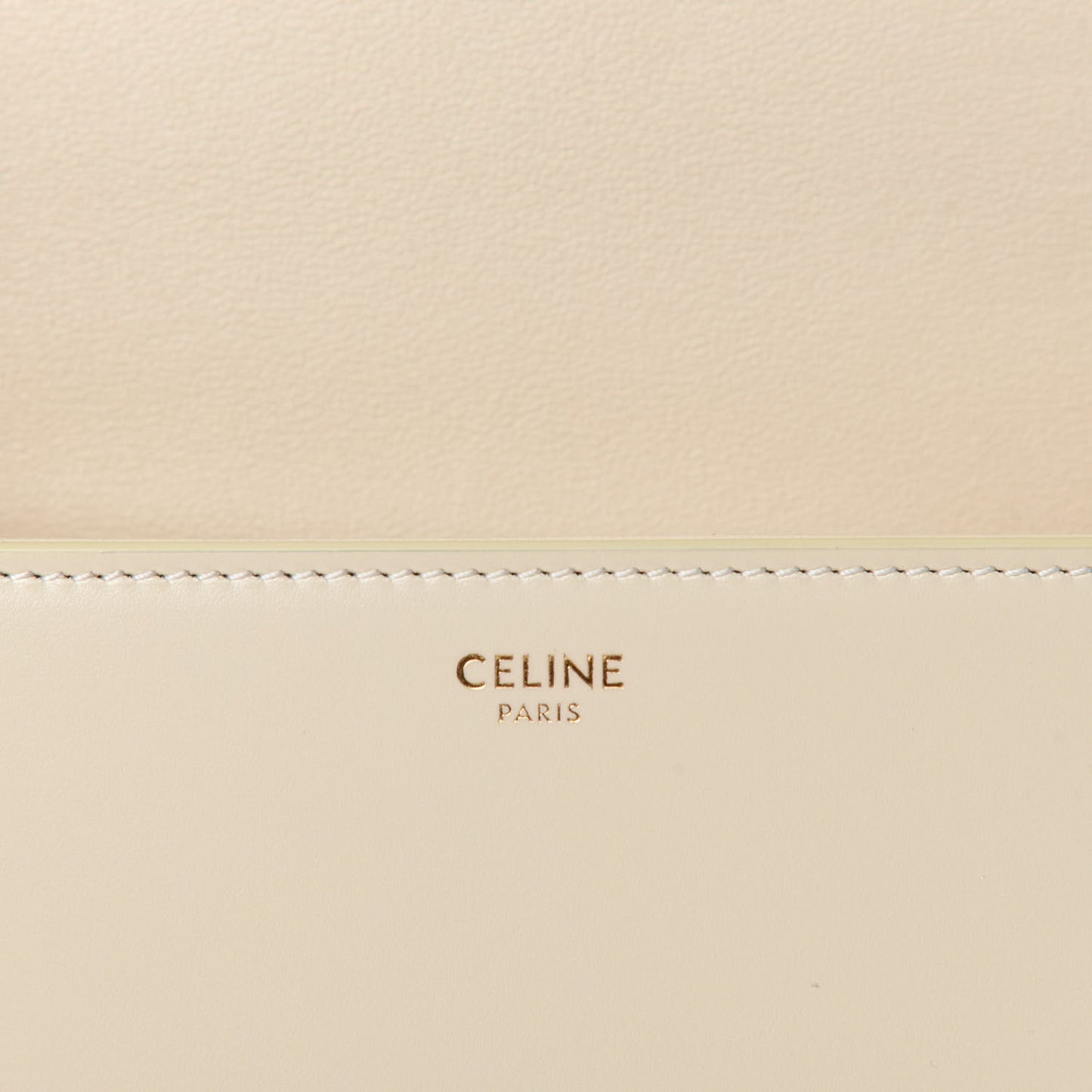 Shiny Calfskin Medium Maillon Triomphe Ivory