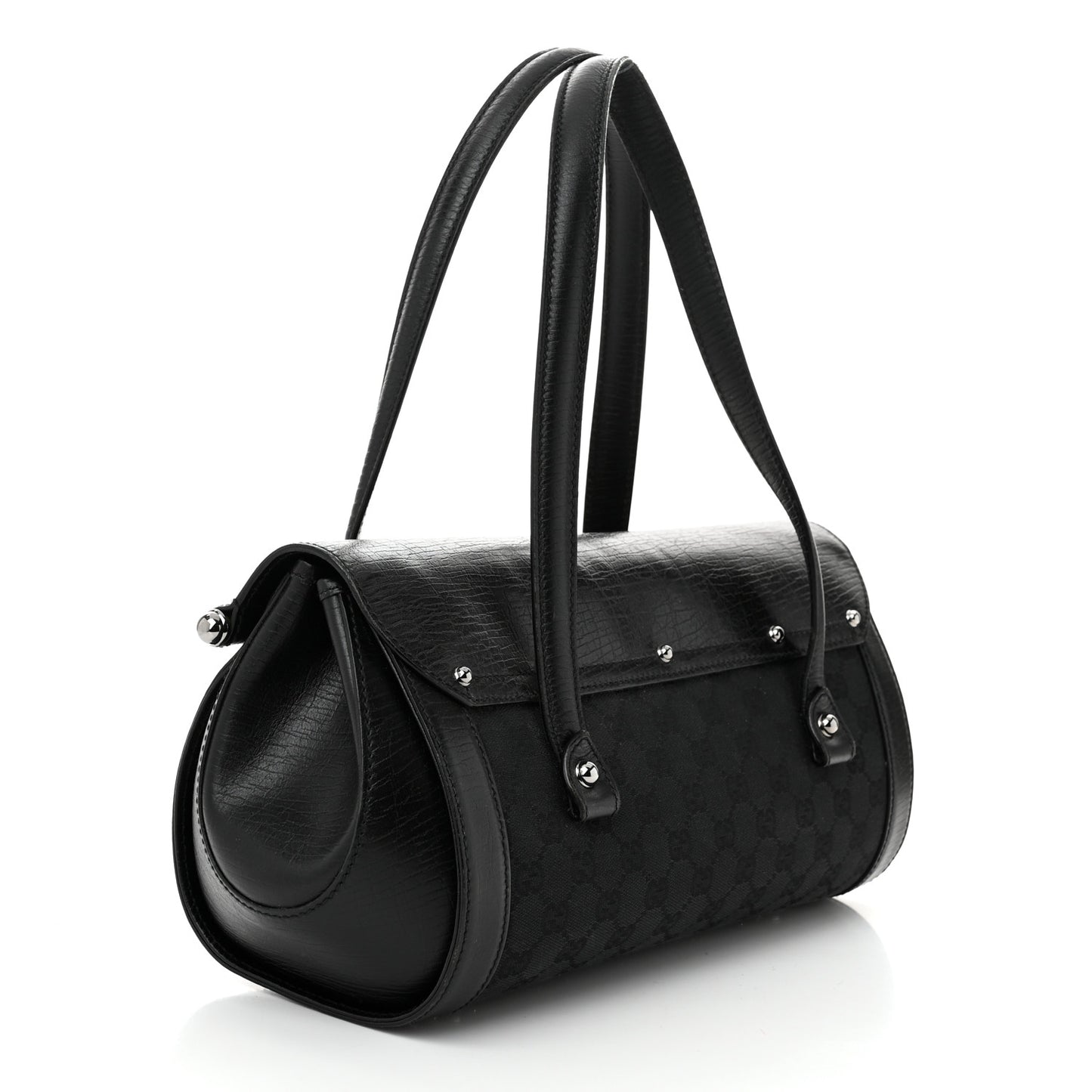 Monogram Bamboo Bullet Bag Black