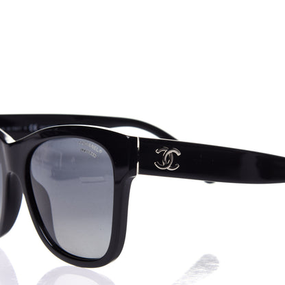 Chanel Acetate Square CC Sunglasses 5380 Black 7 of 10