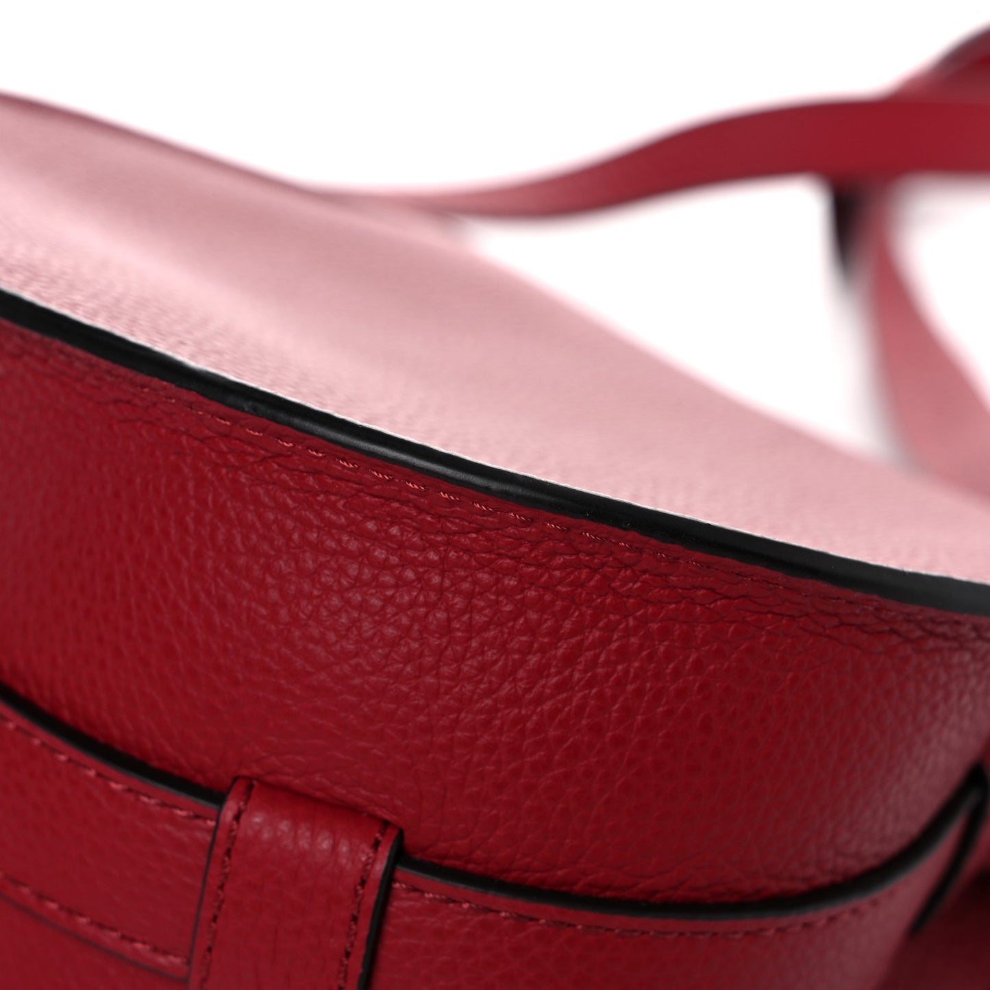 Calfskin Mini Marcie Round Crossbody Bag Red