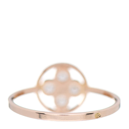 Louis Vuitton 18K Pink Gold Diamond Blossom BB Ring 53 6.25 4 of 5
