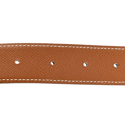 Hermes Swift Epsom 32mm Guilloche H Belt 95 38 Black Gold 5 of 7