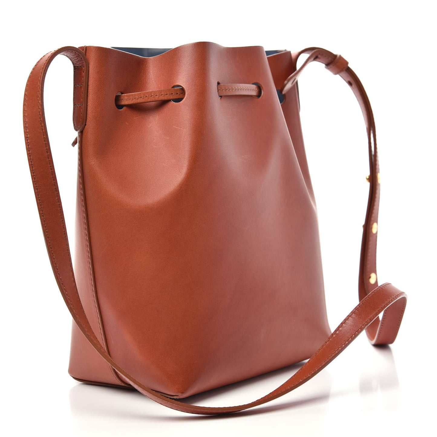 Calfskin Mini Bucket Bag Saddle