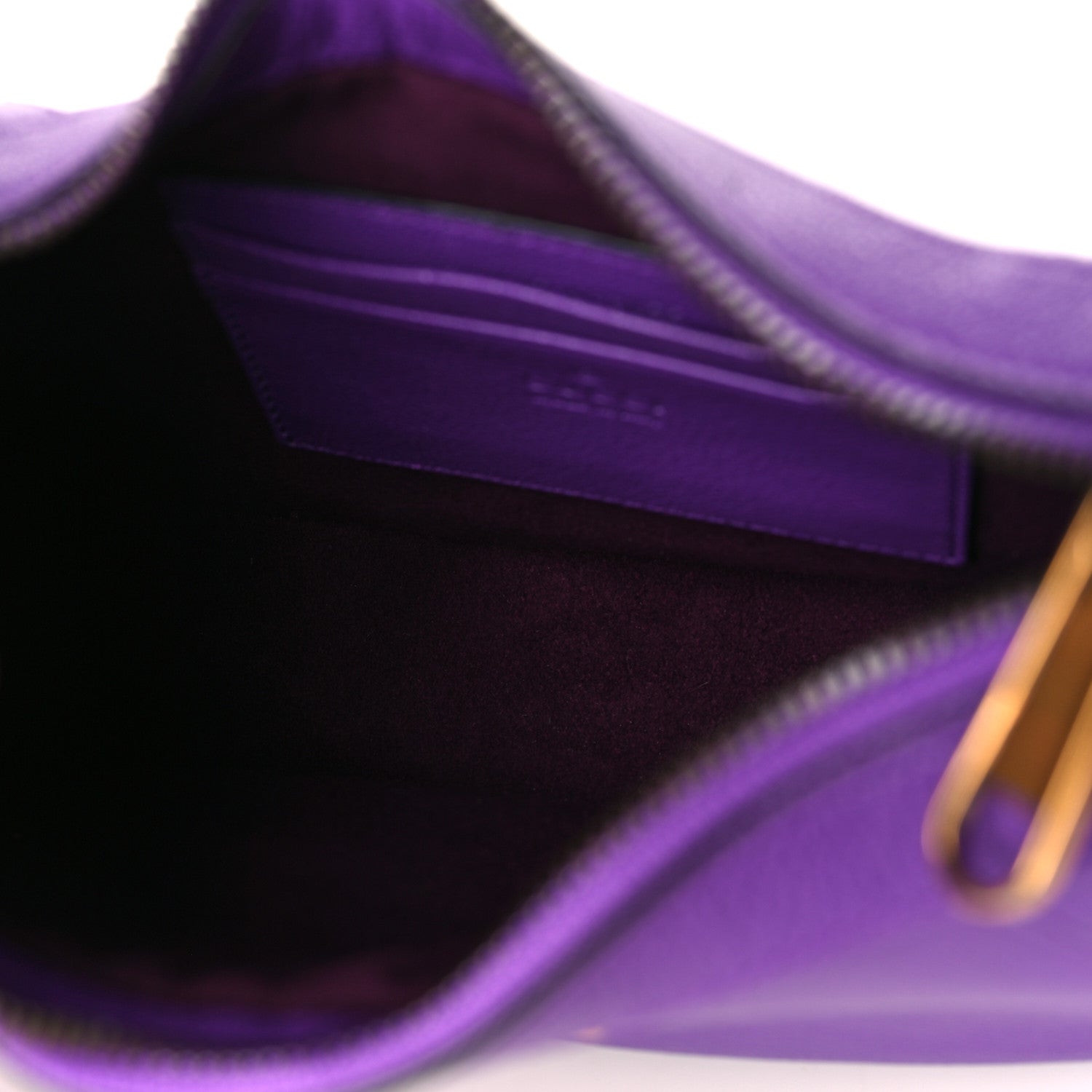 Gucci Goatskin Small Aphrodite Shoulder Bag Shine Purple 5 of 11