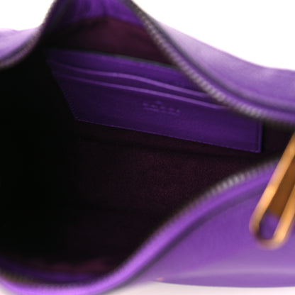 Gucci Goatskin Small Aphrodite Shoulder Bag Shine Purple 5 of 11