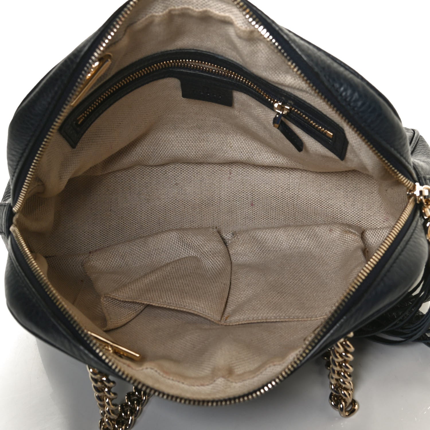 Gucci Pebbled Calfskin Small Soho Bowler Blue 5 of 10