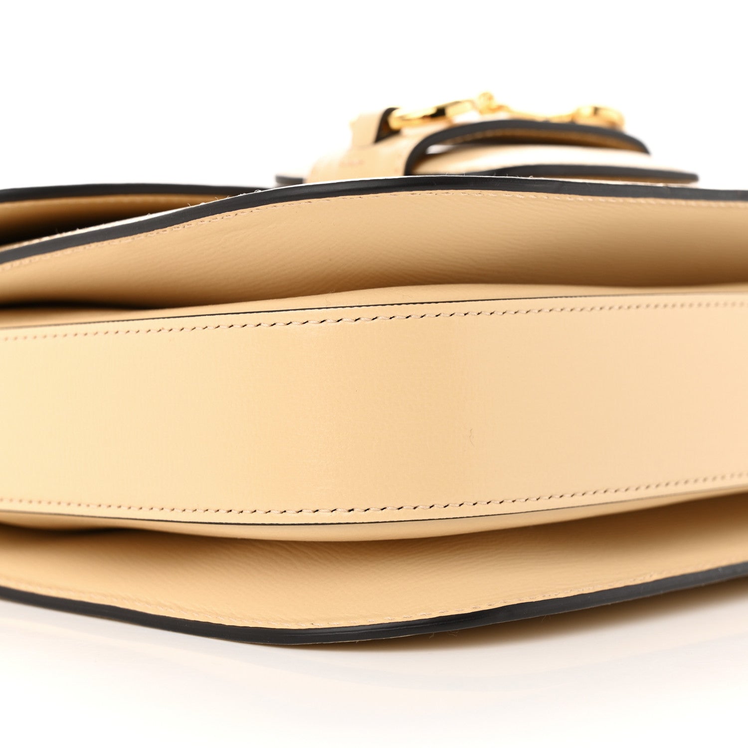 Gucci Azalea Calfskin Horsebit 1955 Shoulder Bag Bubble Tea 9 of 17
