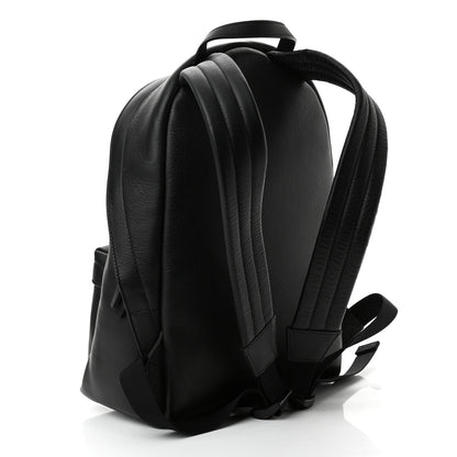 Balenciaga Smooth Calfskin Logo Small Everyday Backpack Black White 3 of 10