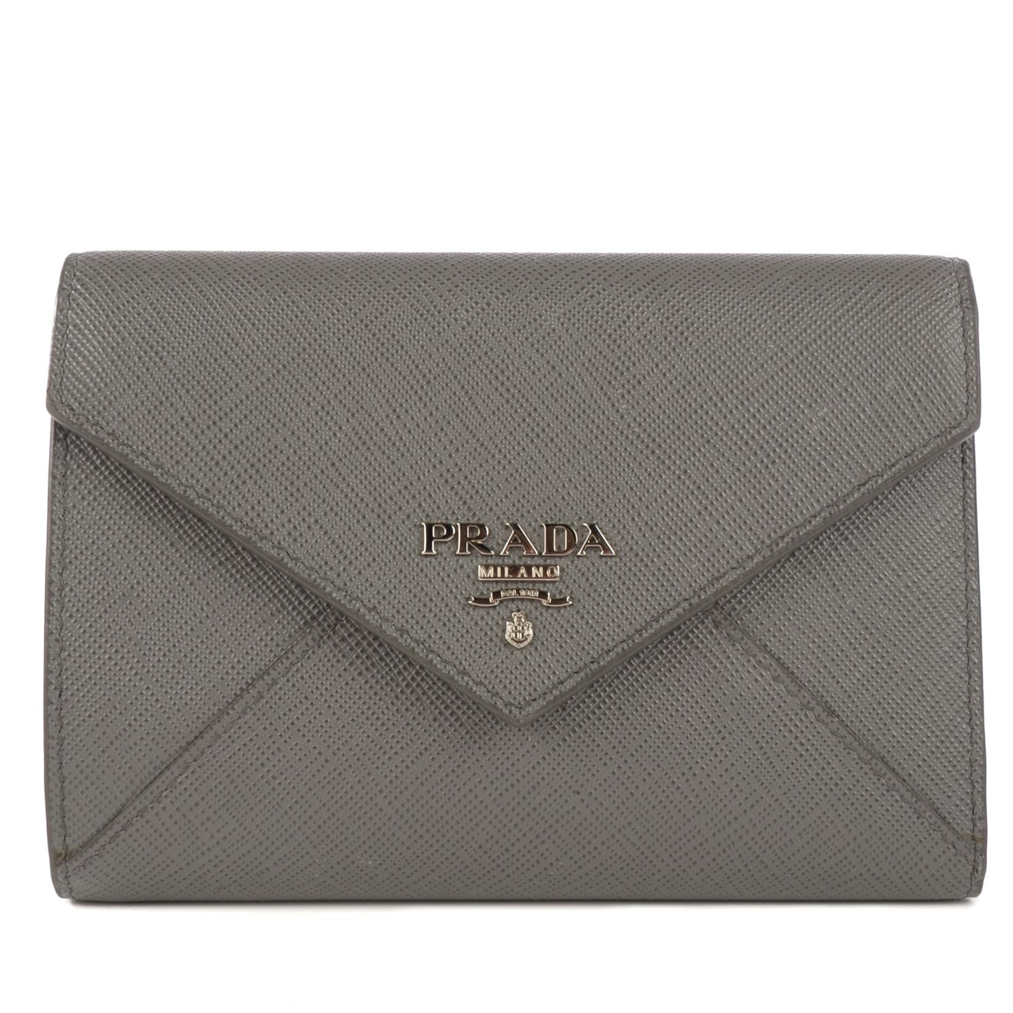 Saffiano Metal Compact Envelope Wallet Marmo