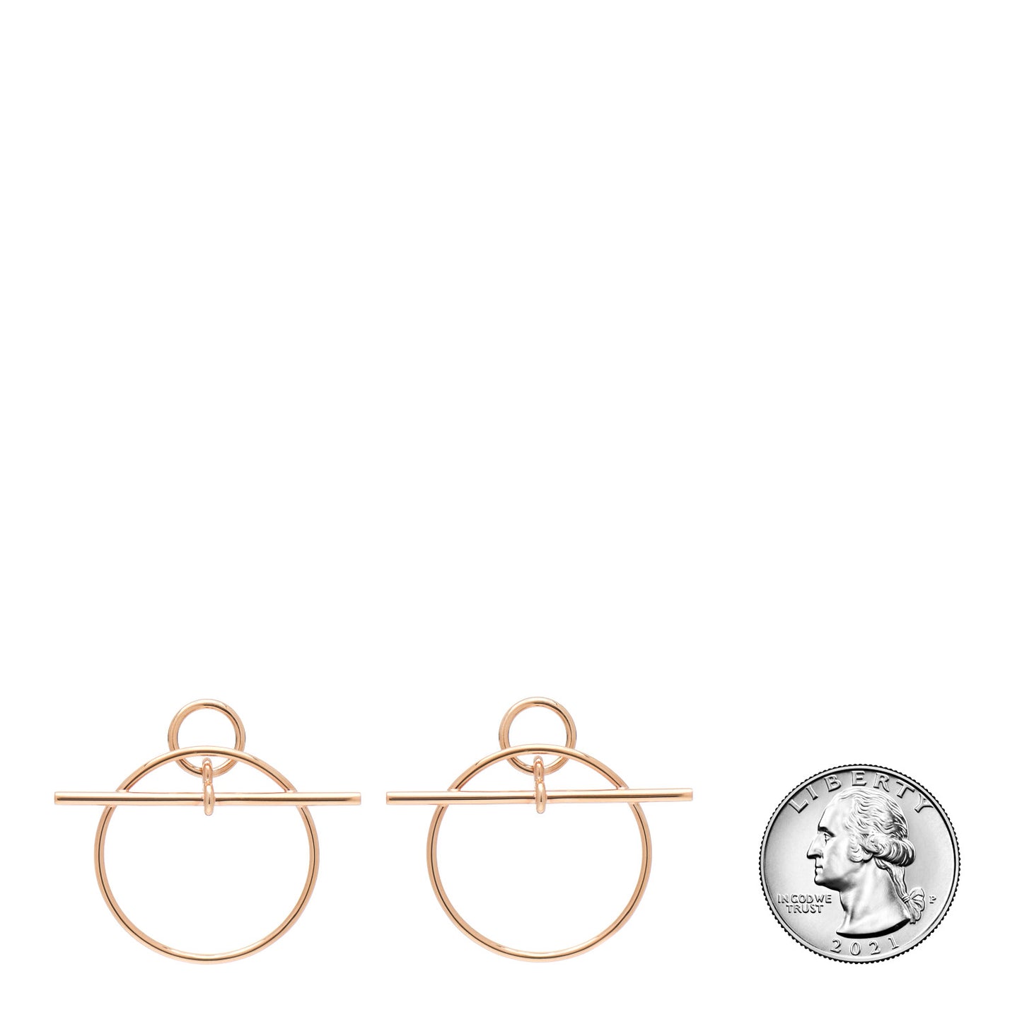 18K Rose Gold PM Loop Earrings