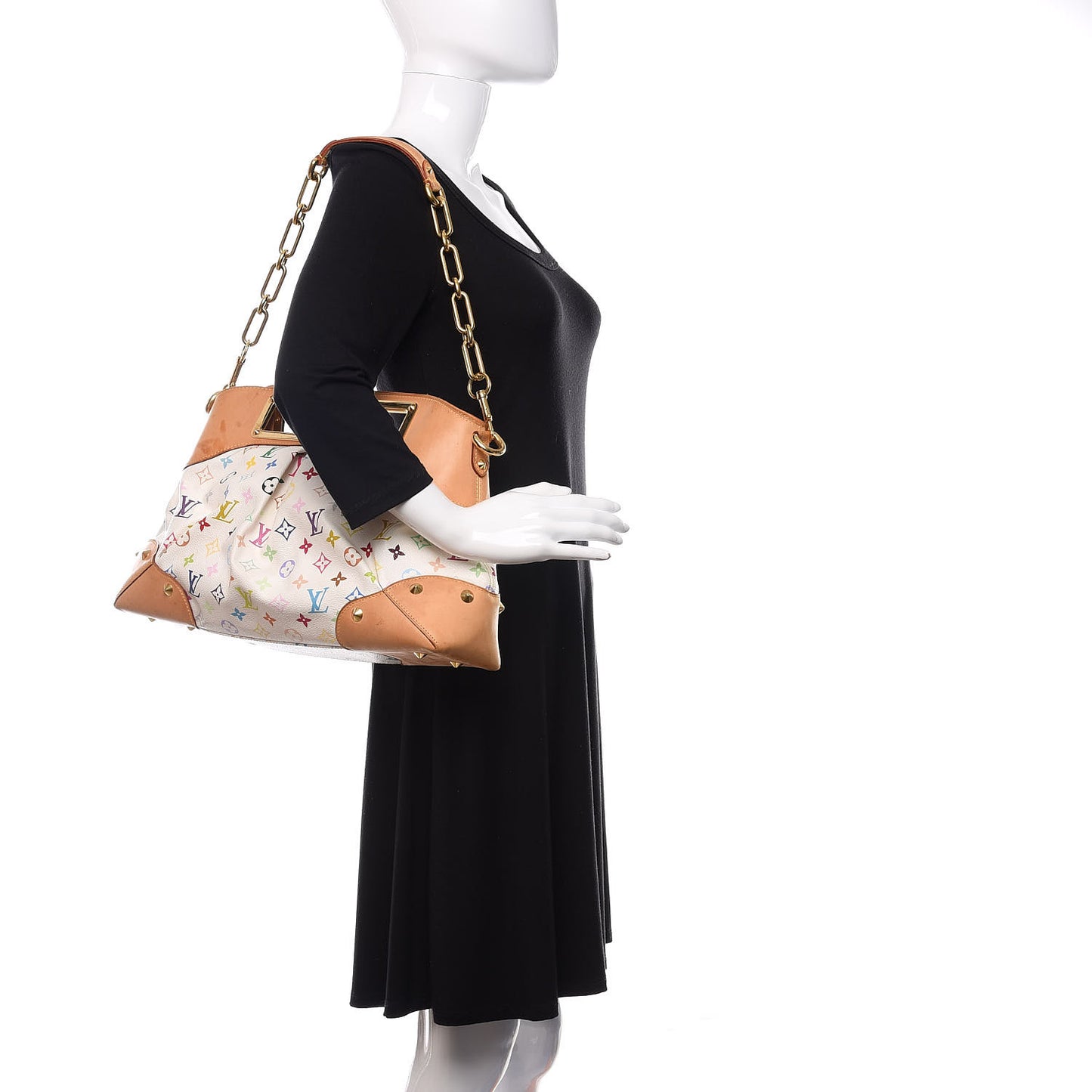 Monogram Multicolor Judy GM White