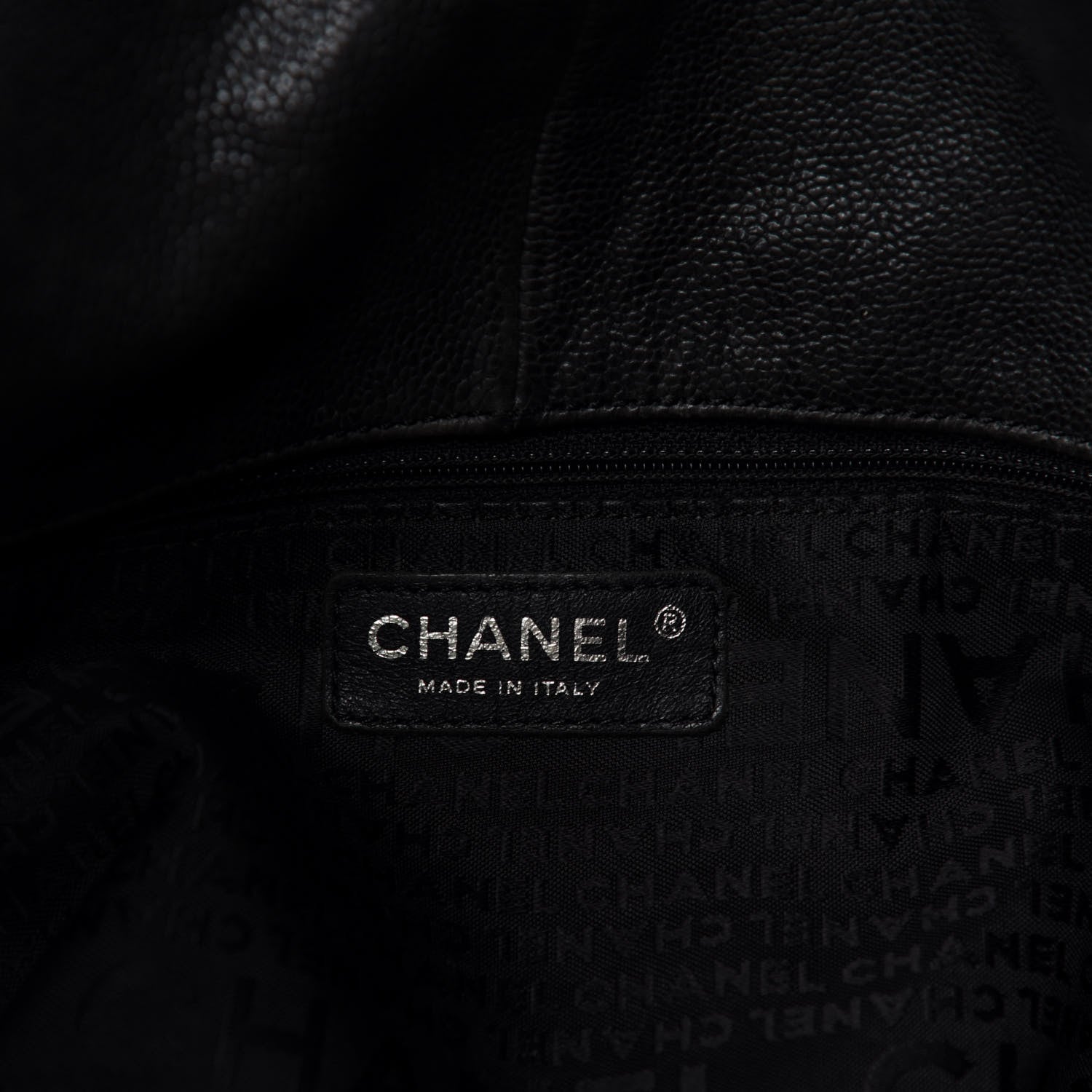 Chanel Distressed Caviar XL Coco Cabas Black 9 of 11