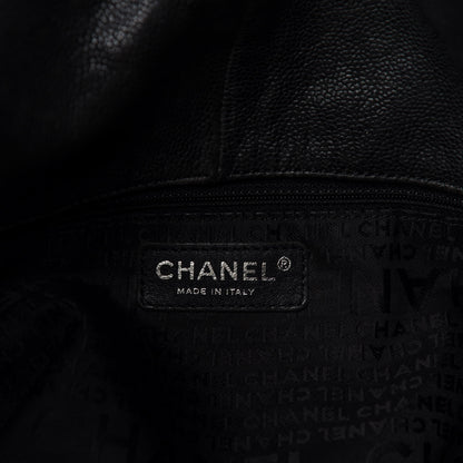 Chanel Distressed Caviar XL Coco Cabas Black 9 of 11