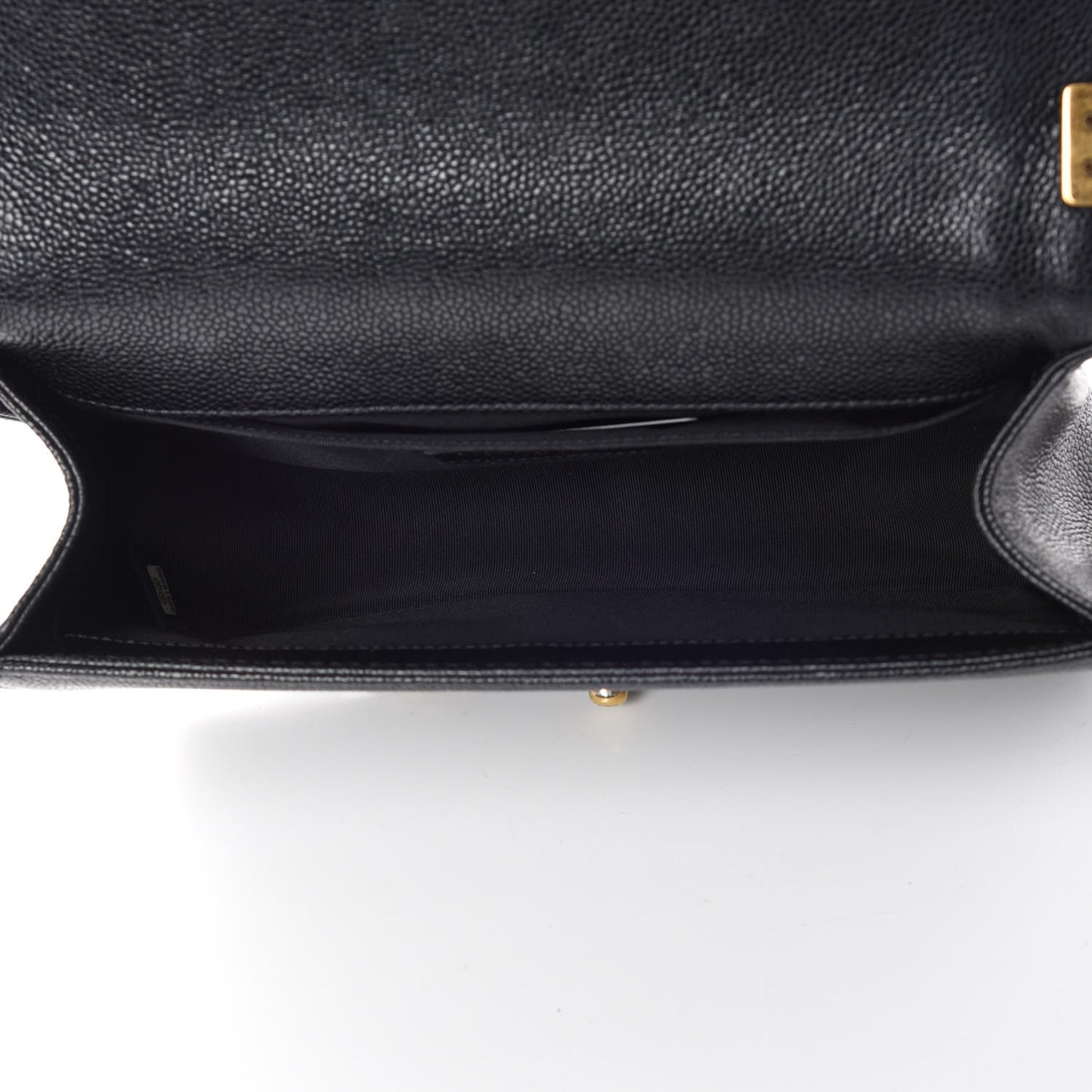 Caviar Quilted Medium Boy Flap Black