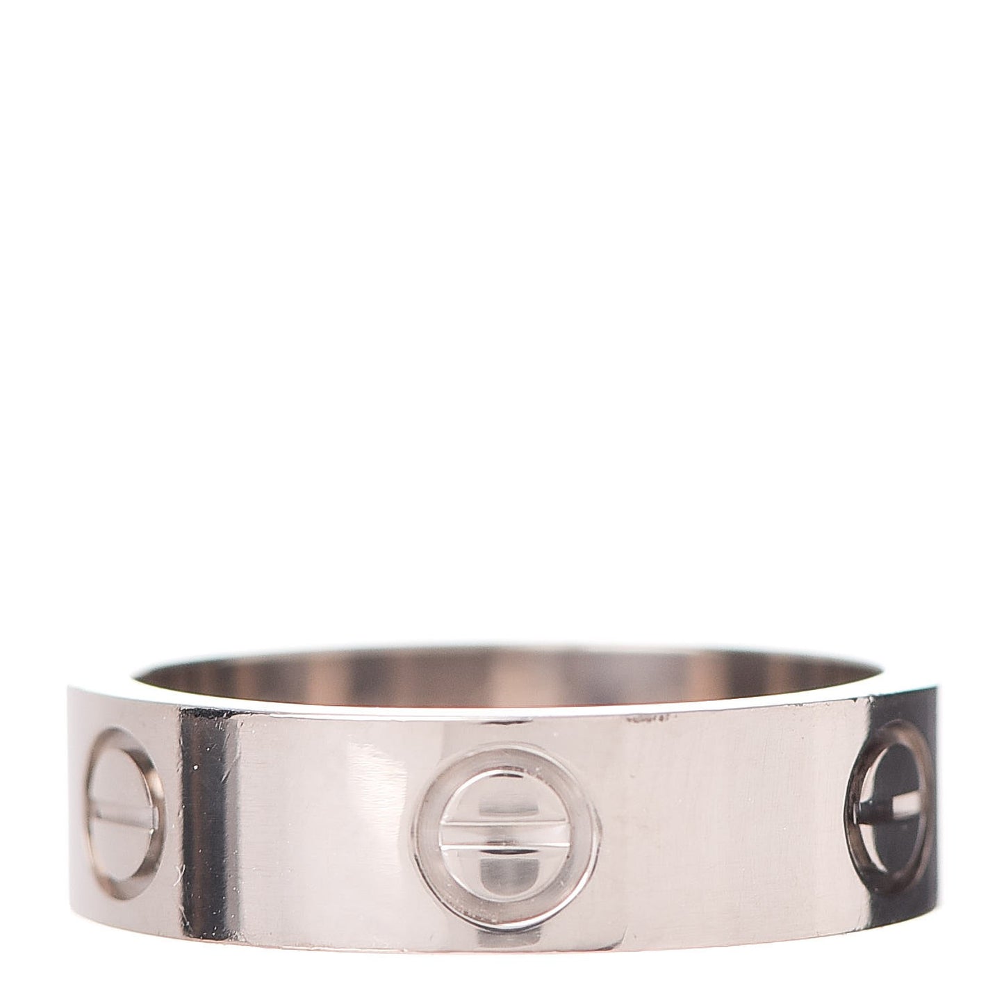 18K White Gold 5.5mm LOVE Ring 55 7.25