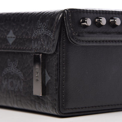 MCM Visetos Small Berlin Crossbody Black 9 of 10