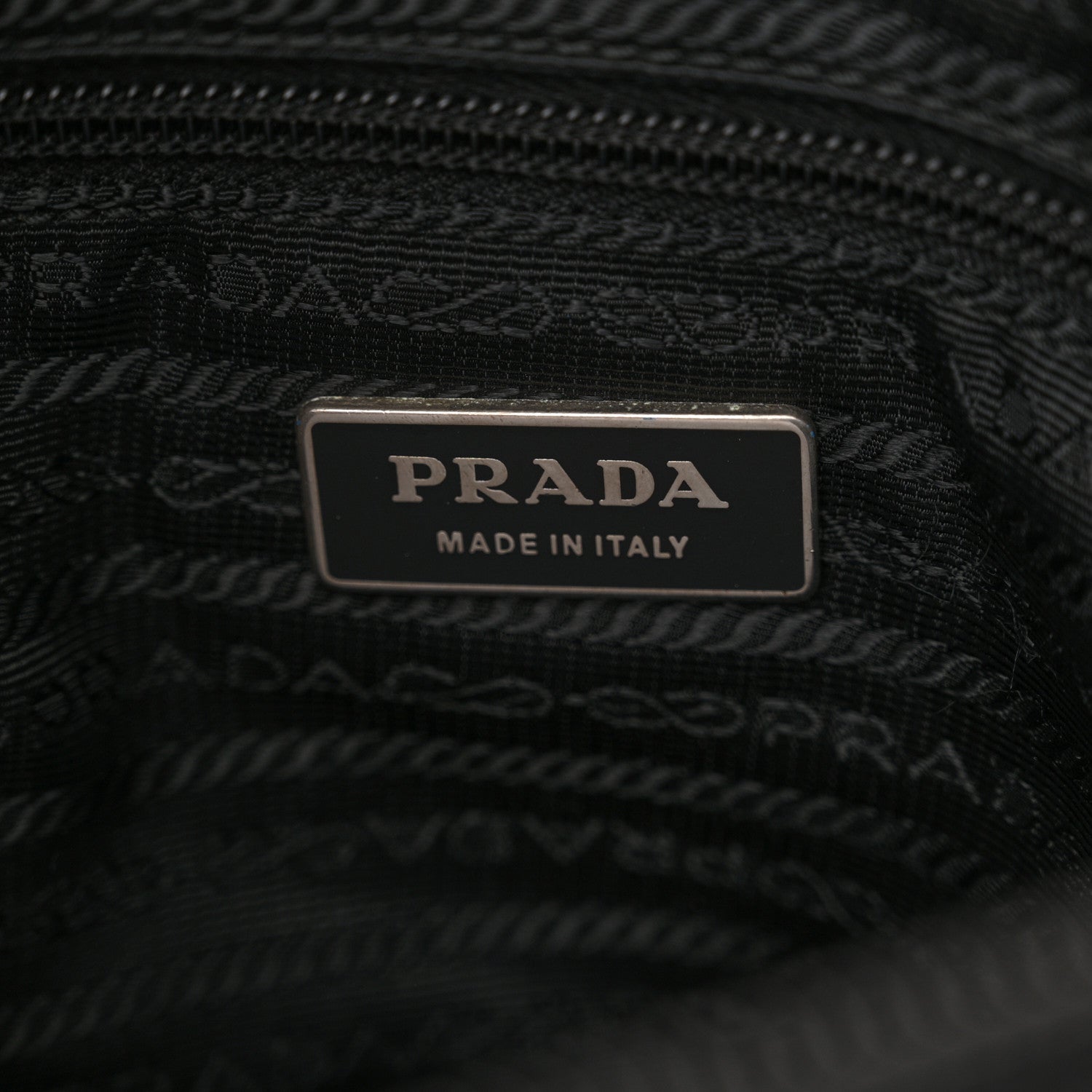 Prada Re-Nylon Vela Saffiano Pocket Double Zip Shoulder Bag Black 6 of 14
