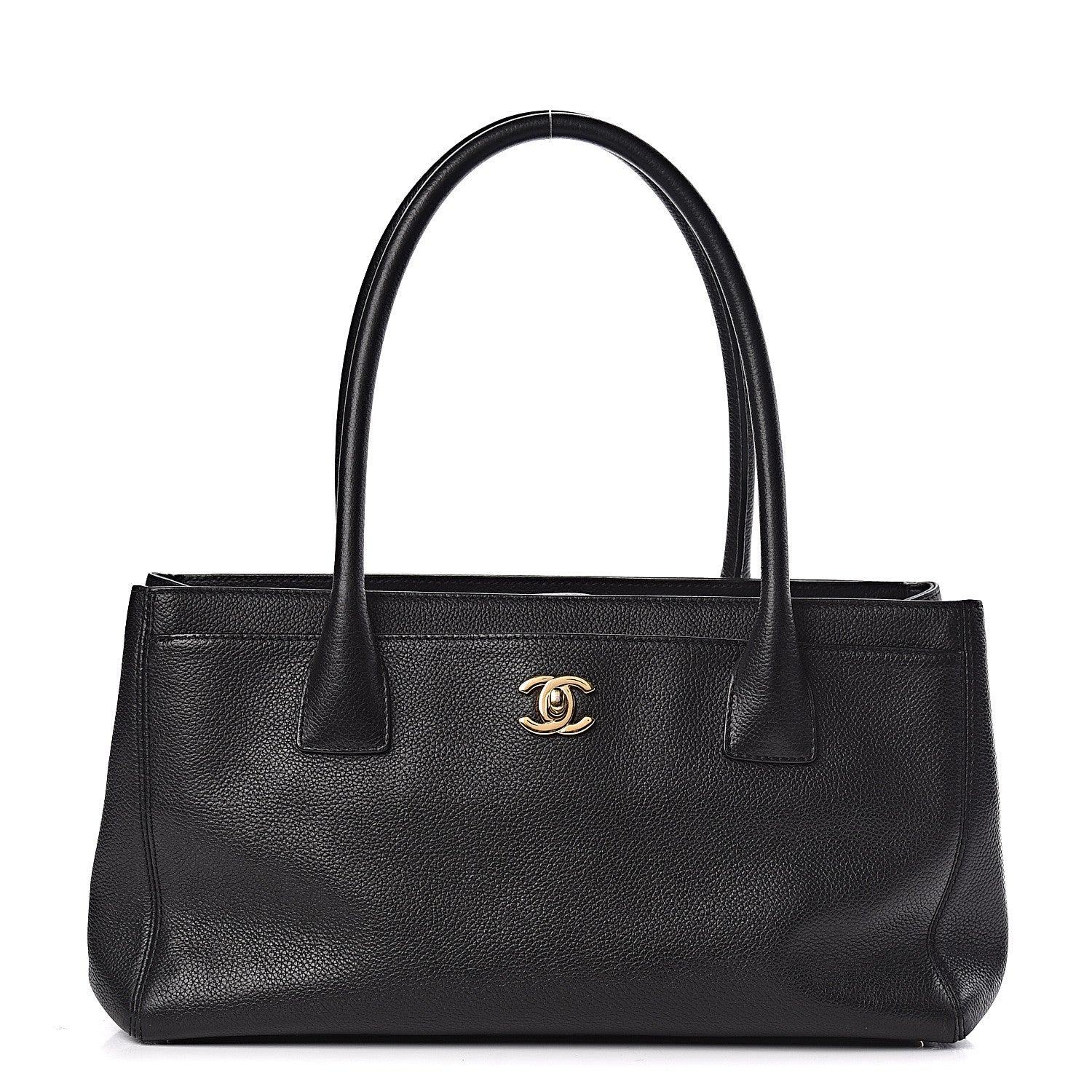 Chanel Calfskin Small Cerf Executive Shopper Tote Black 1 of 12