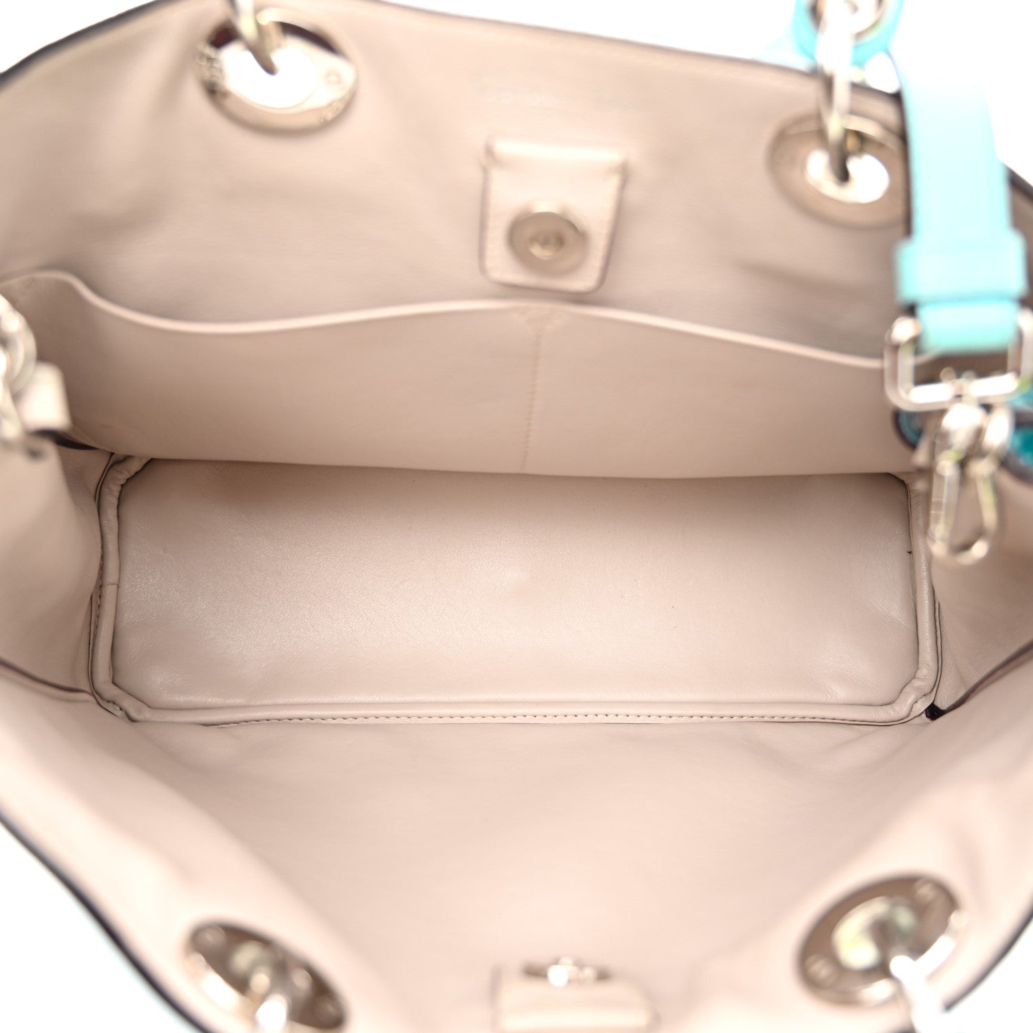 Christian Dior Bullcalf Medium Diorissimo Tote Light Blue 6 of 21