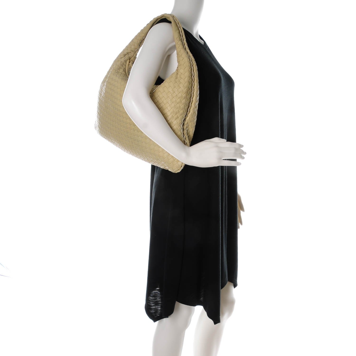 Bottega Veneta Nappa Intrecciato Large Veneta Hobo Cream 2 of 8