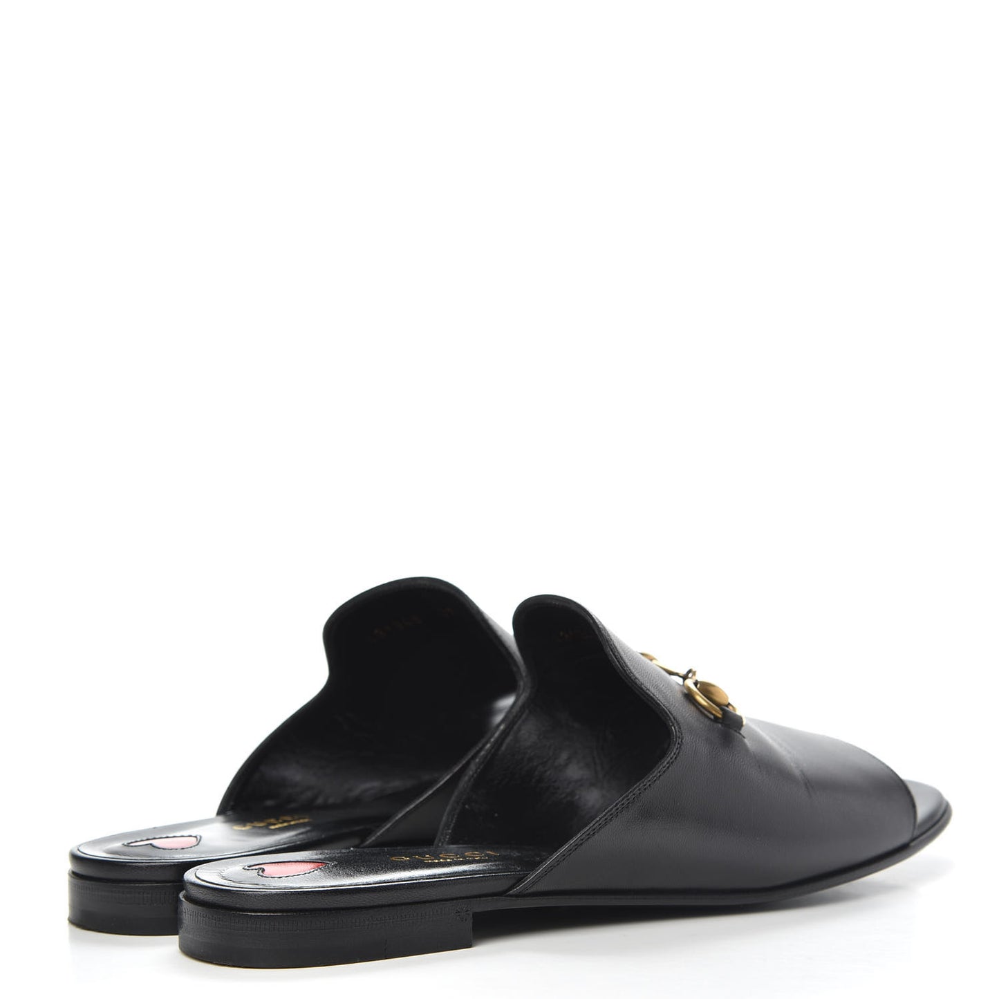 Malaga Kid Horsebit Slide Sandals 37.5 Black