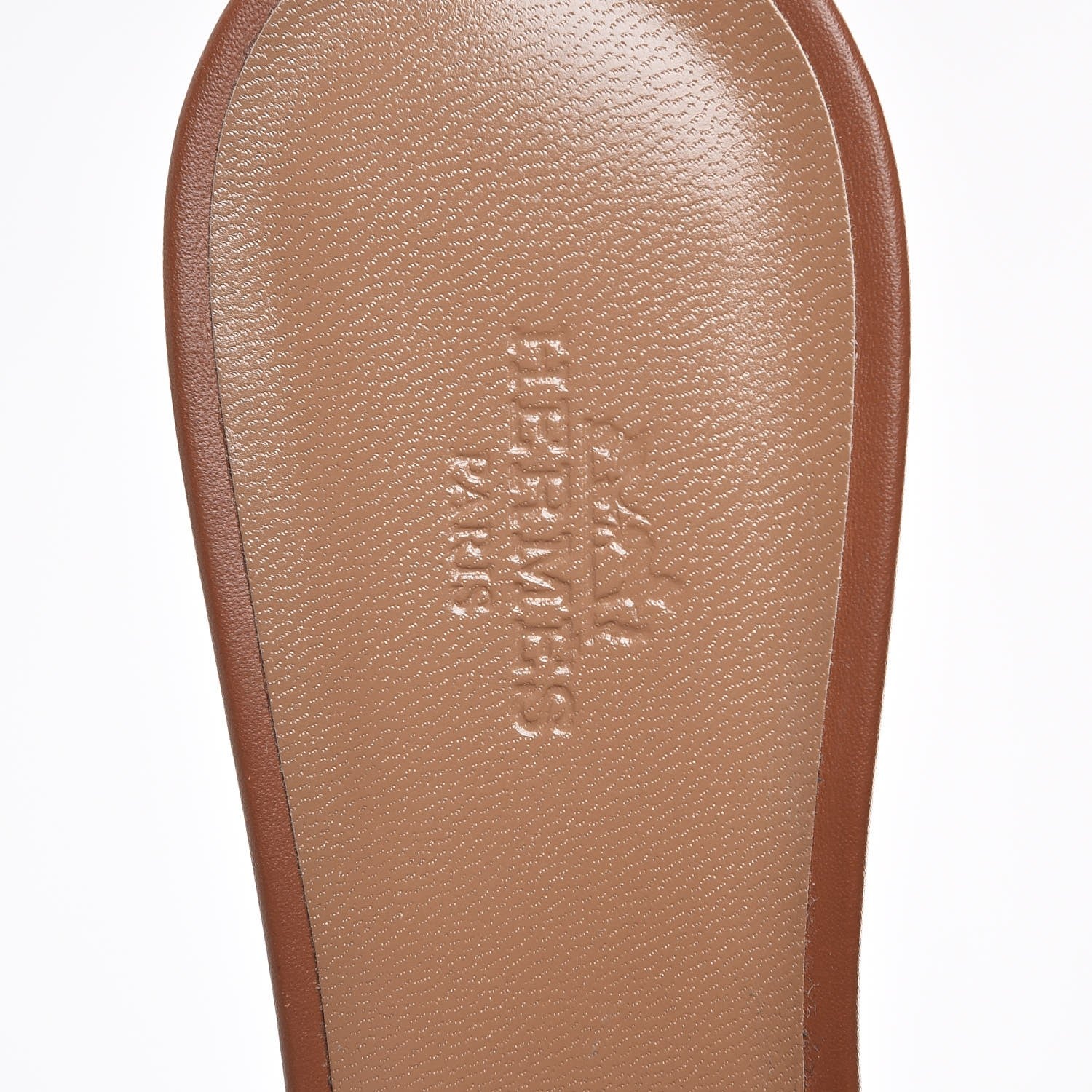Hermes Calfskin Oasis Sandals 37 Gold 7 of 9