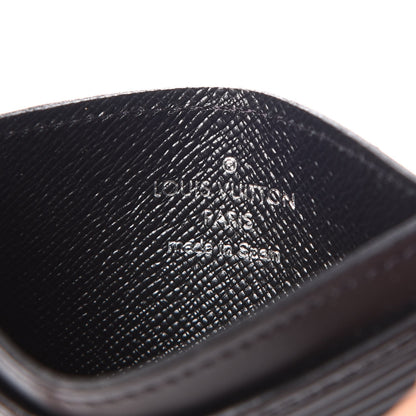 Louis Vuitton Epi Card Holder Black 6 of 6
