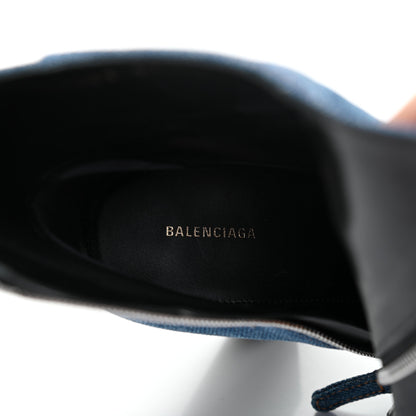 Balenciaga Denim Ankle Boots 38 Blue 7 of 10
