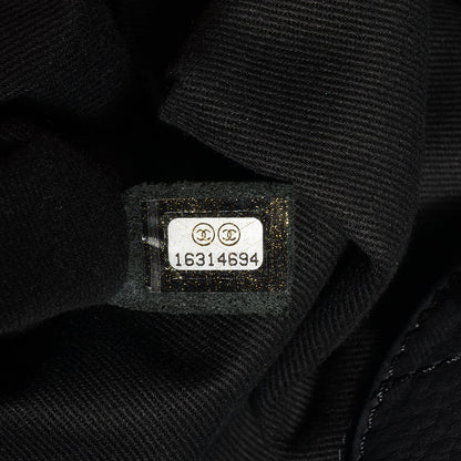 Chanel Ultra Soft Suede Calfskin Natural Beauty Tote Black 6 of 7