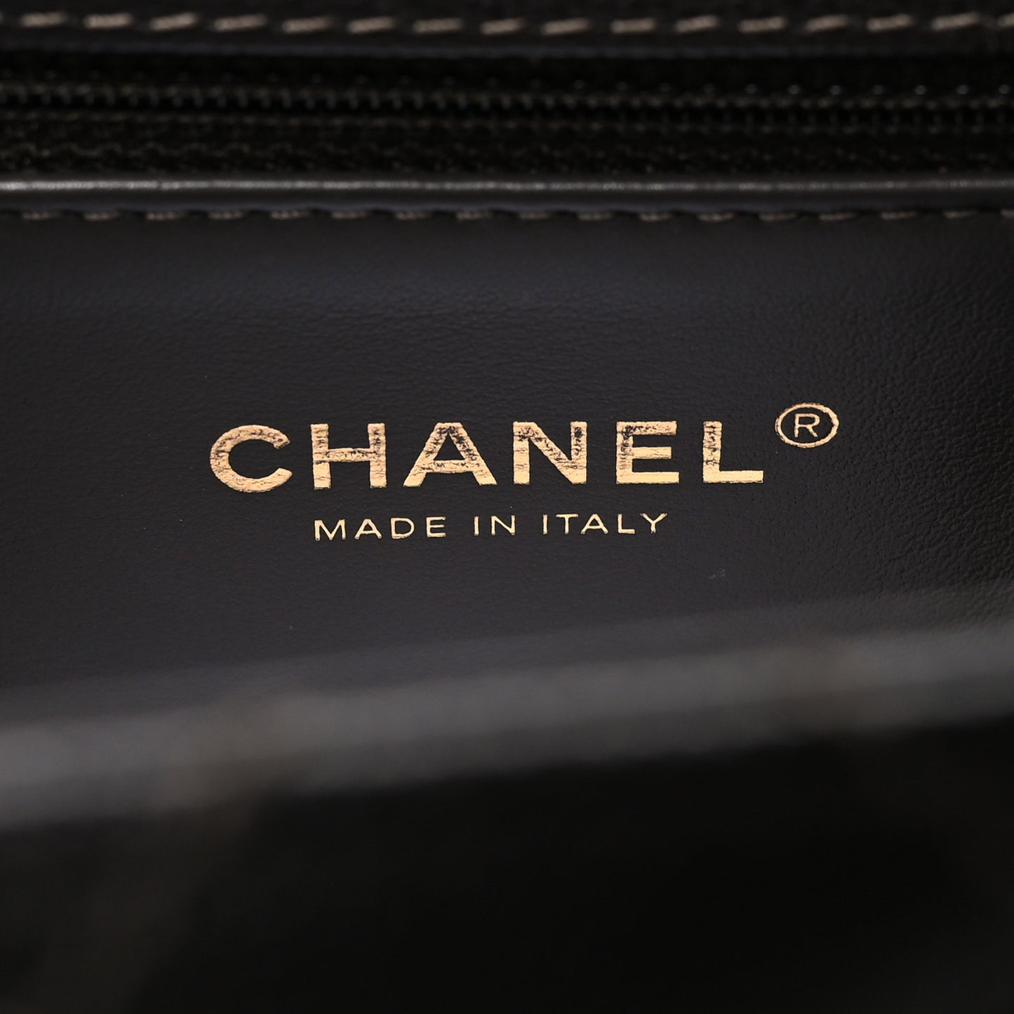 Caviar Contrast Stitch Small Coco Chain Handle Flap Dark Grey