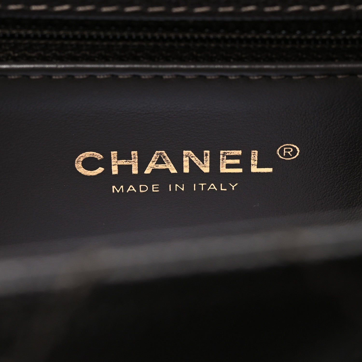 Chanel Caviar Contrast Stitch Small Coco Chain Handle Flap Dark Grey 7 of 14