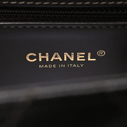 Chanel Caviar Contrast Stitch Small Coco Chain Handle Flap Dark Grey 7 of 14