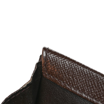 Louis Vuitton Damier Ebene Porte-Monnaie Plat Coin Purse Brown 9 of 9