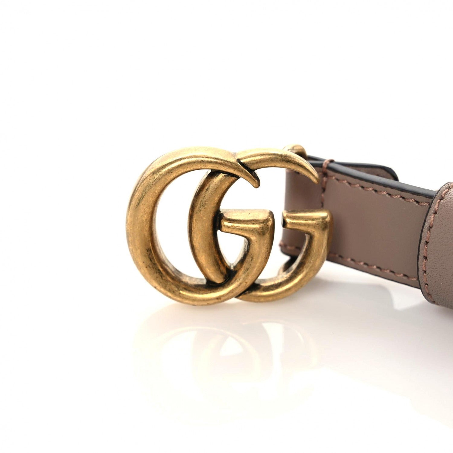 Gucci Calfskin Double G 20mm Belt 80 32 Porcelain Rose 5 of 5