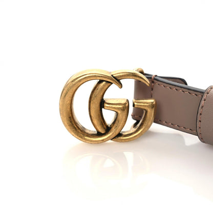 Gucci Calfskin Double G 20mm Belt 80 32 Porcelain Rose 5 of 5