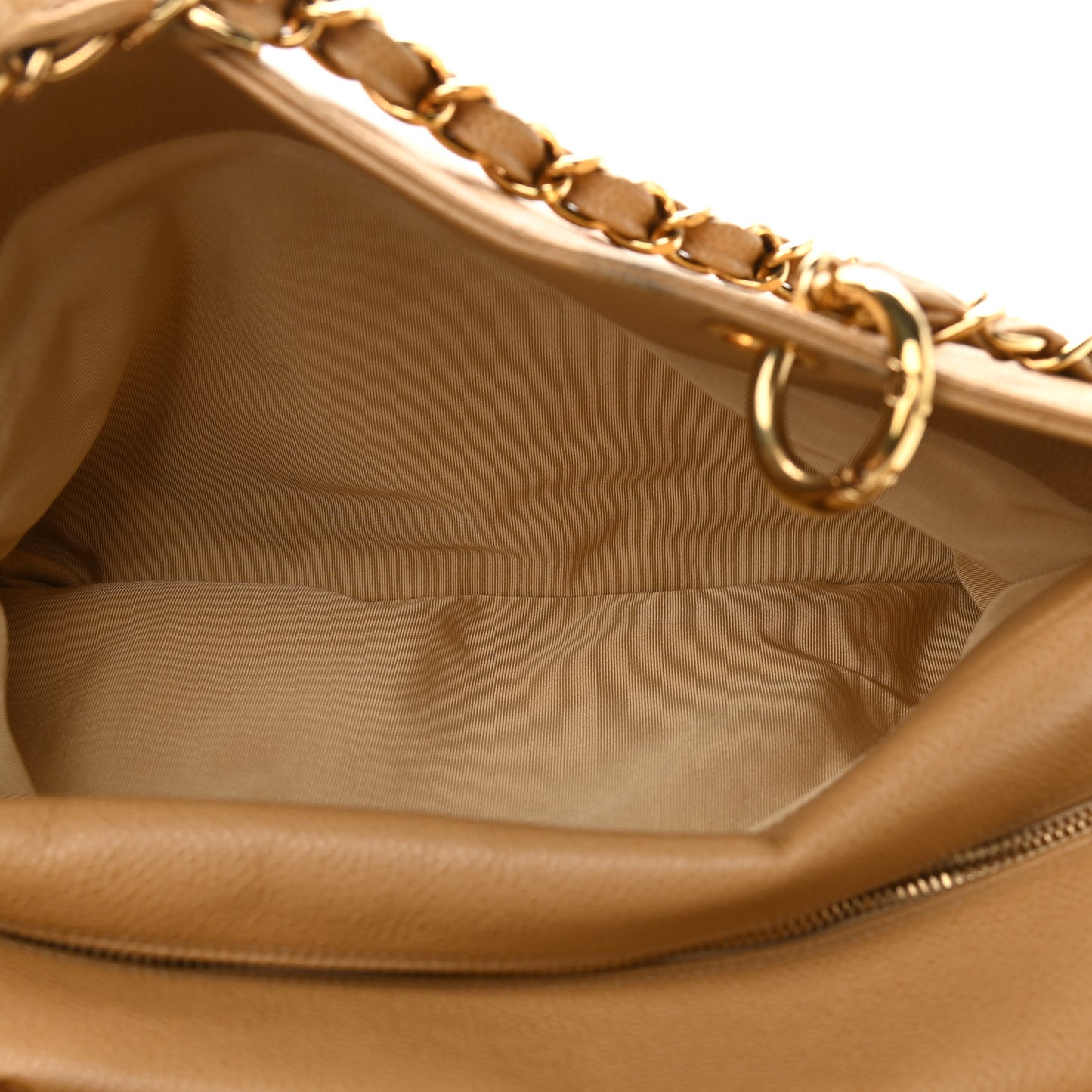 Caviar Quilted Grand Timeless Tote GTT Beige