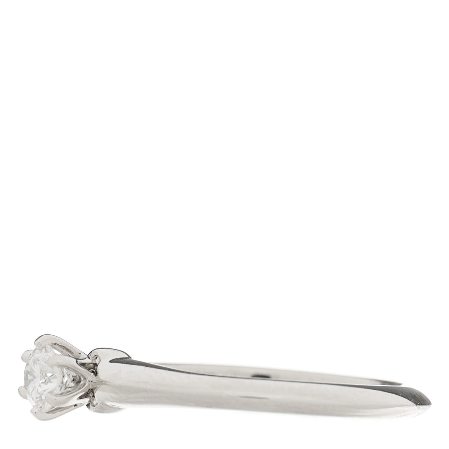 Platinum Diamond .20ct Solitaire Engagement Ring 48 4.5