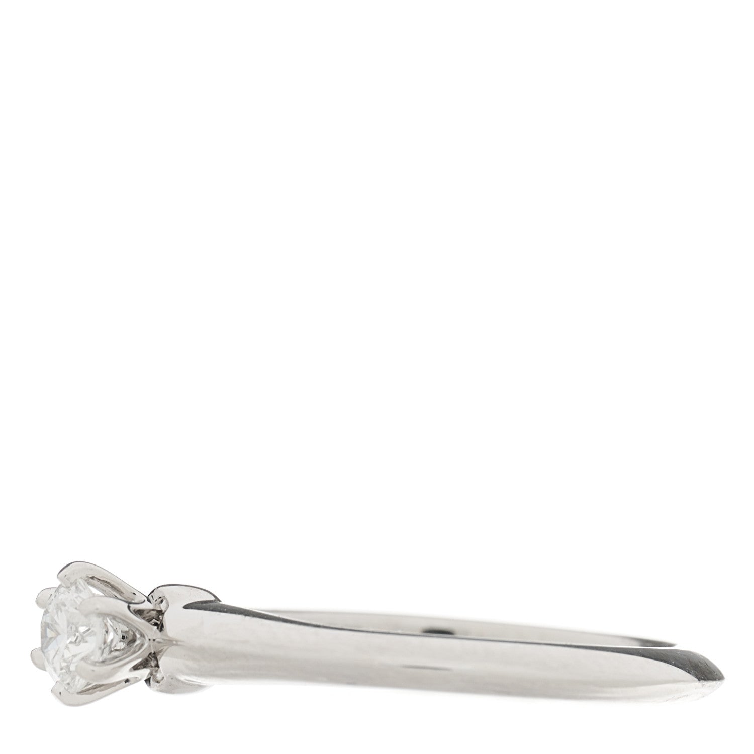 Tiffany Platinum Diamond .20ct Solitaire Engagement Ring 48 4.5 3 of 5