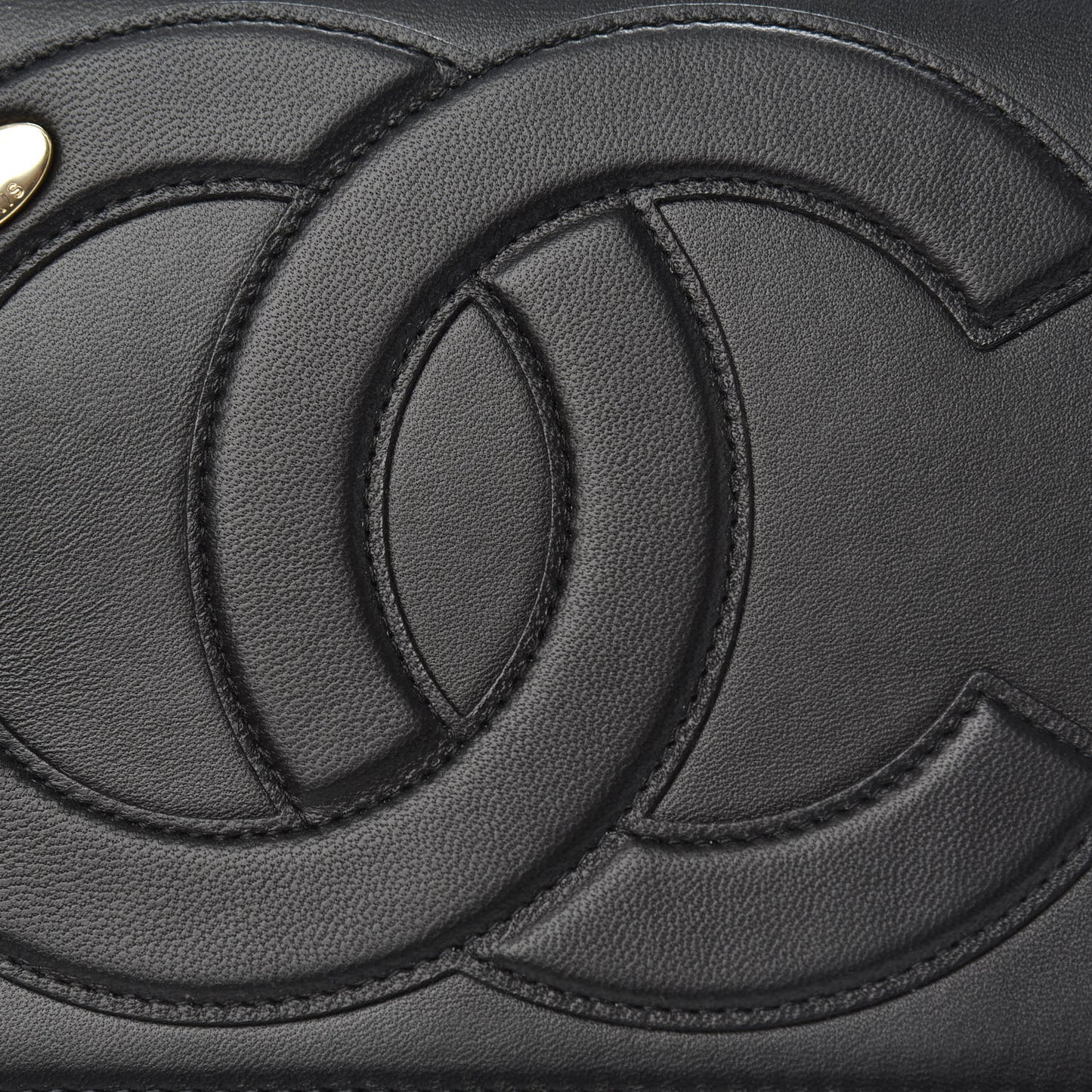 Lambskin CC Mania Flap Bag Black