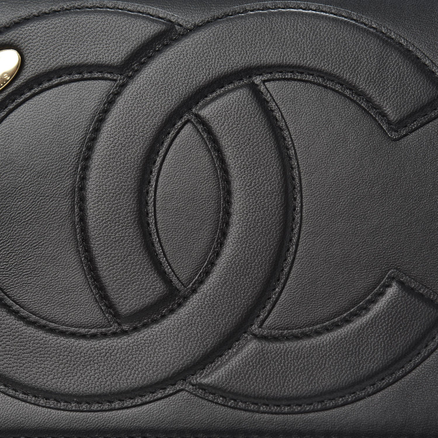 Chanel Lambskin CC Mania Flap Bag Black 11 of 12